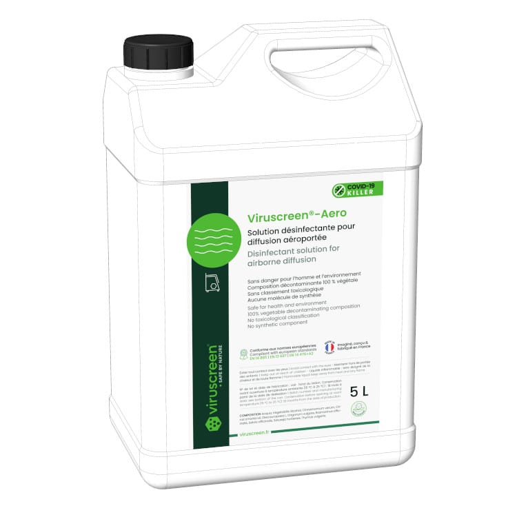 Solution decontamination végétale aero anti covid 5 litres